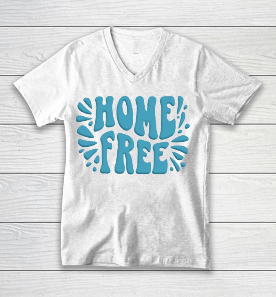 Home Free Emblem Logo Puff Unisex V-Neck T-Shirt