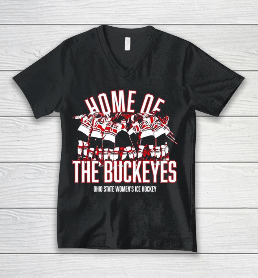 Home Of Ohio State Womens Ice Hockey Ncaa Shirtshirts Unisex V-Neck T-Shirt