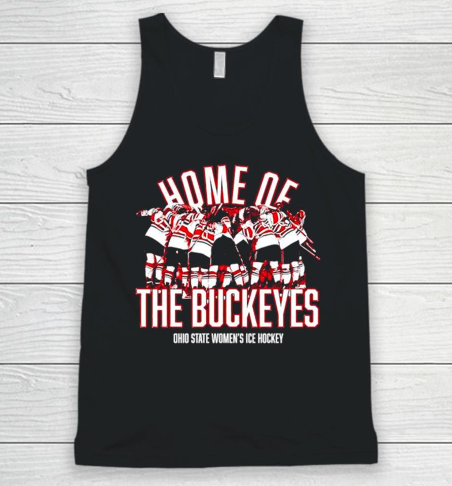 Home Of The Buckeyes Ohio State Women’s Ice Hockey Unisex Tank Top