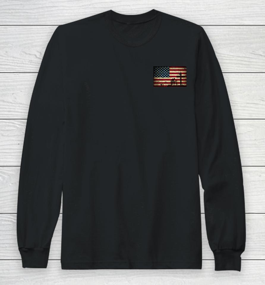 Home Of The Free Because Of The Brave Veterans Long Sleeve T-Shirt
