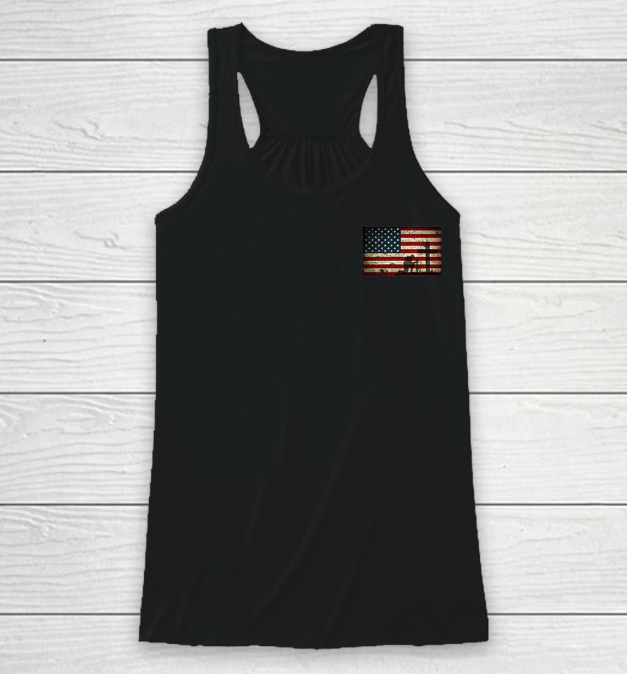 Home Of The Free Because Of The Brave Veterans Racerback Tank