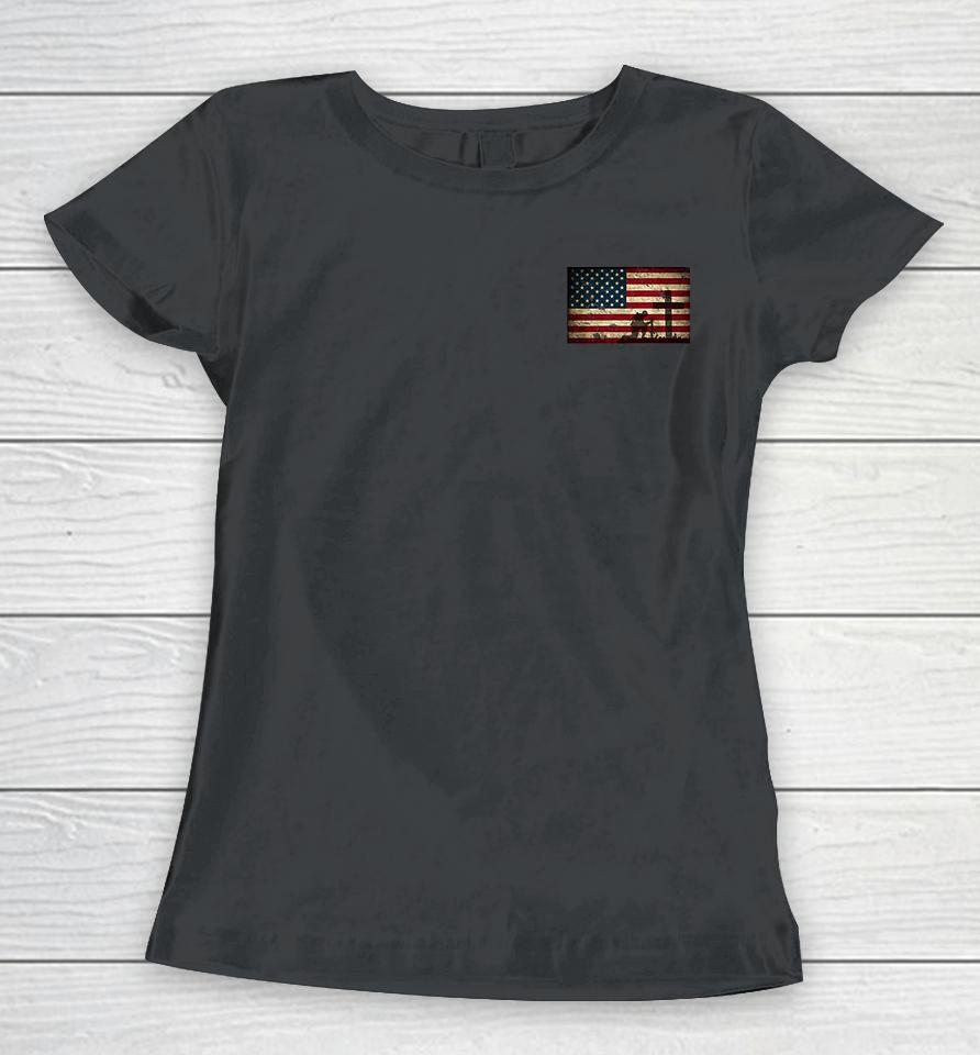 Home Of The Free Because Of The Brave Veterans Women T-Shirt