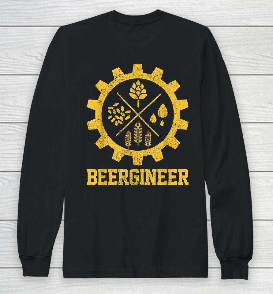 Homebrew Craft Beer Beergineer Long Sleeve T-Shirt