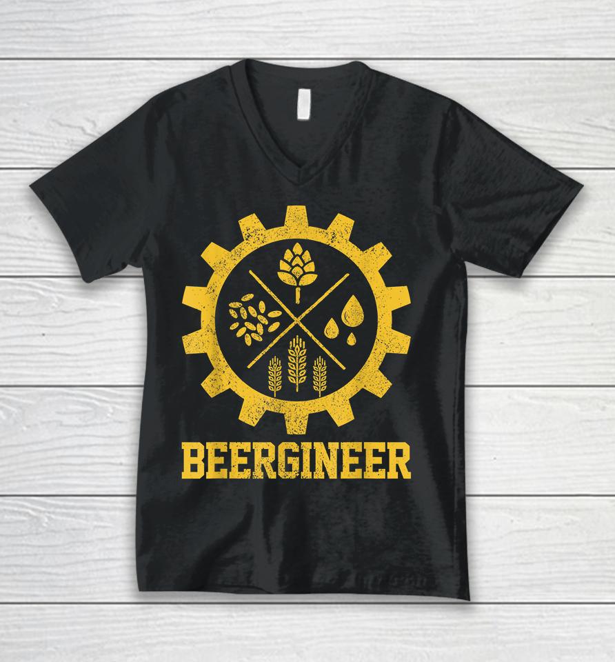 Homebrew Craft Beer Beergineer Unisex V-Neck T-Shirt