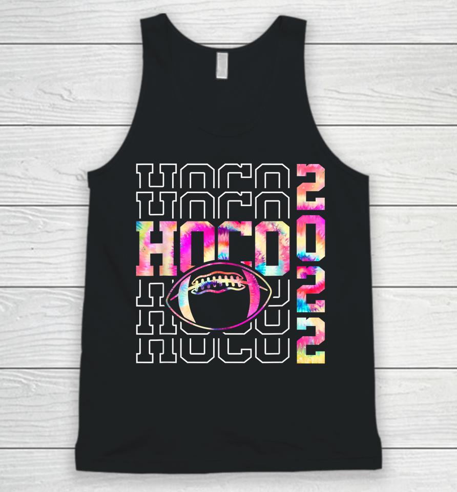 Homecoming Funny Football Game Day Tie Dye Hoco 2022 Unisex Tank Top
