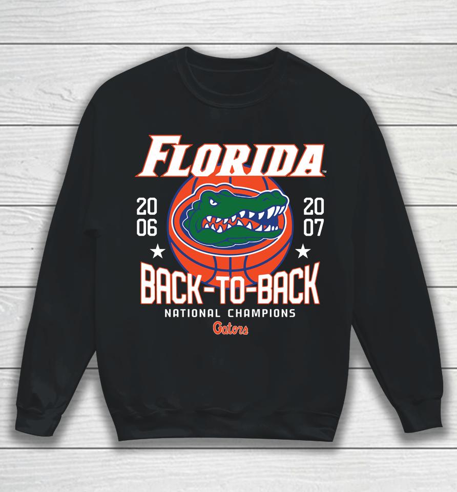 Homefield Florida Gators Back To Back National Champs Royal Sweatshirt