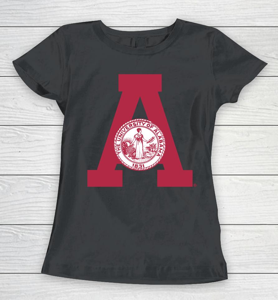 Homefield White Vintage University Of Alabama Seal Women T-Shirt