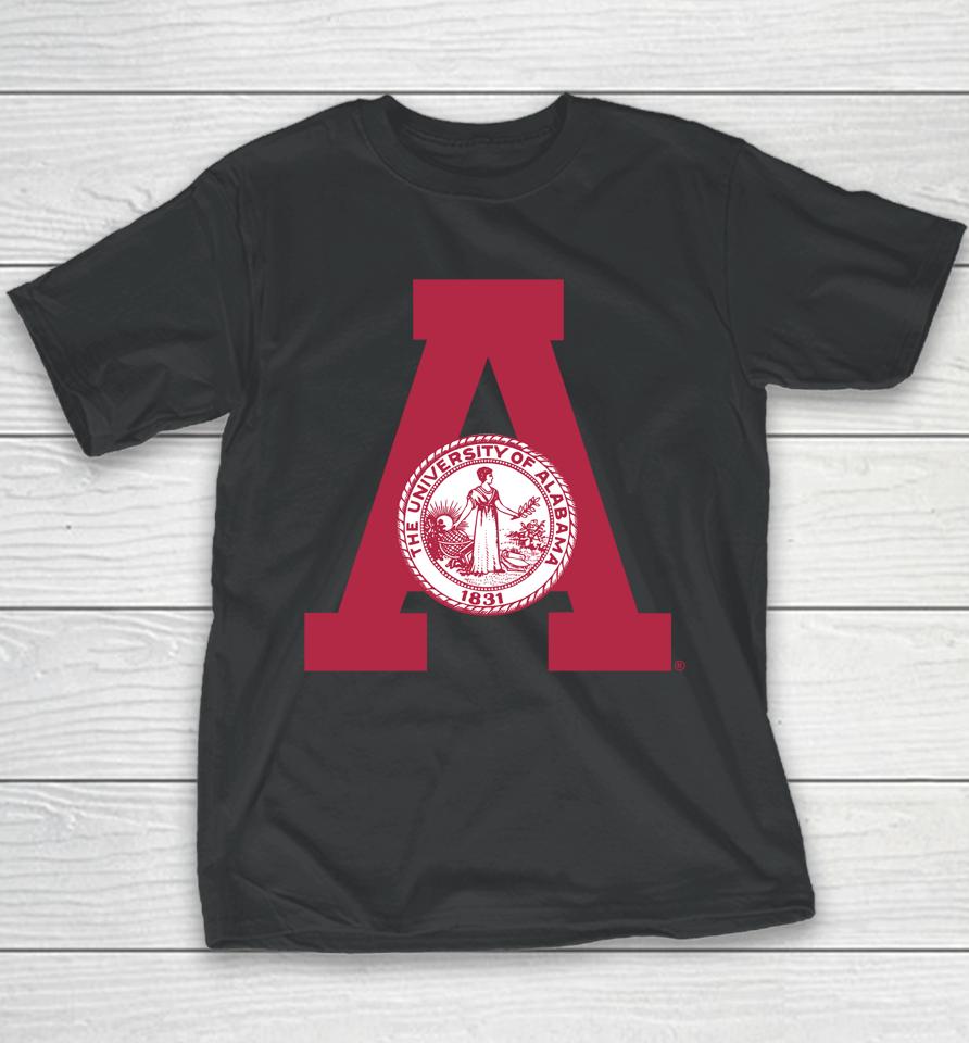 Homefield White Vintage University Of Alabama Seal Youth T-Shirt