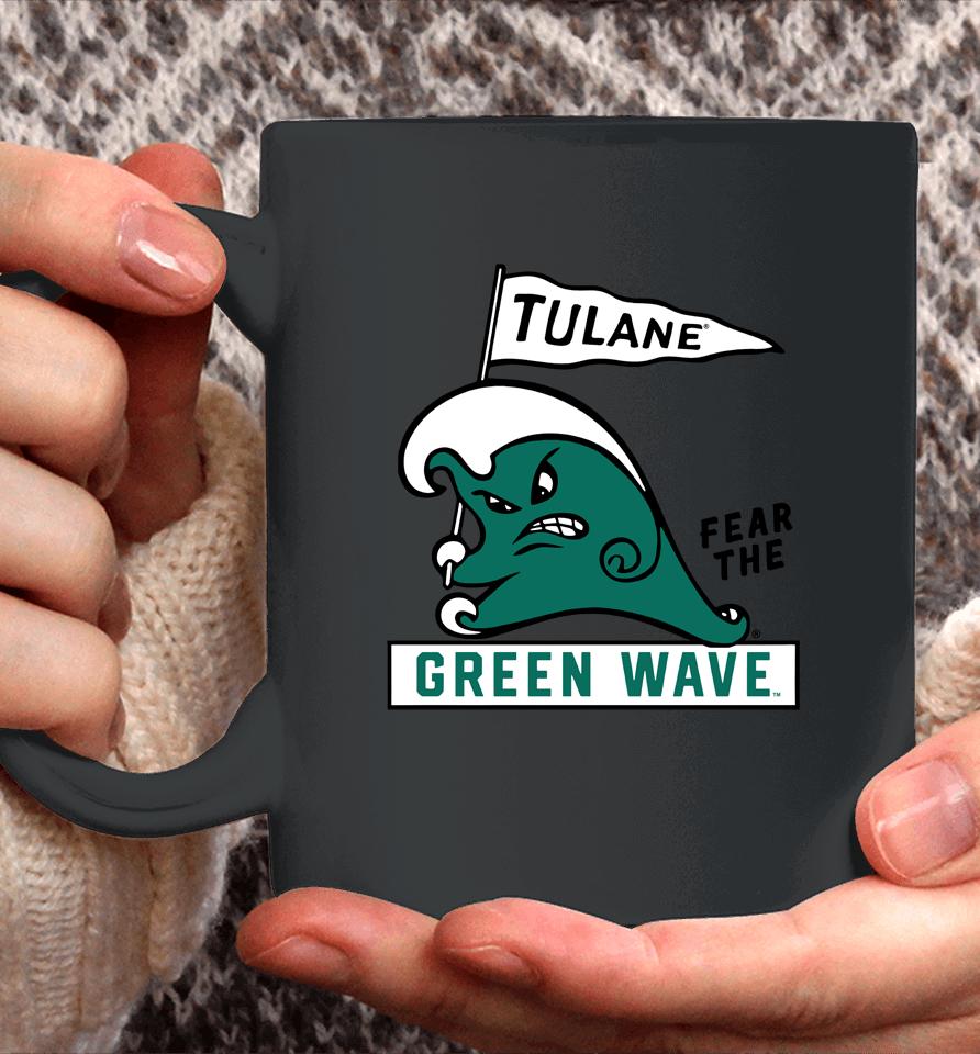 Homefieldapparel Retro Tulane Green Wave Coffee Mug