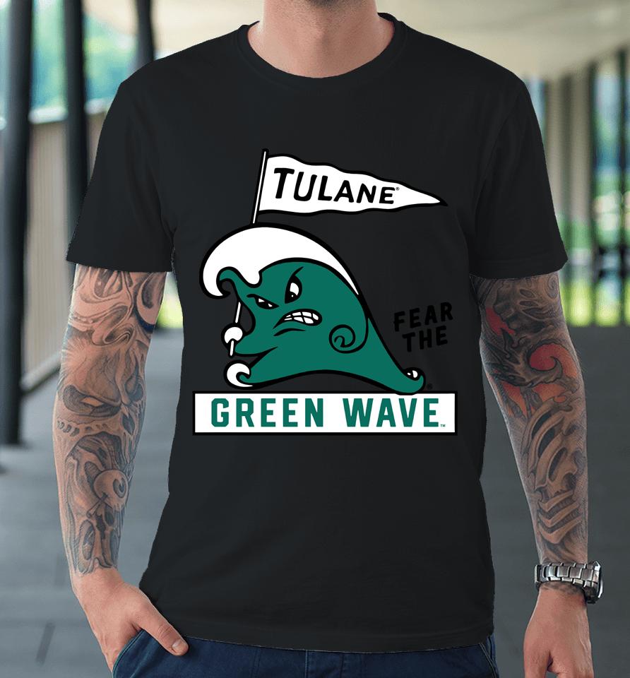 Homefieldapparel Retro Tulane Green Wave Premium T-Shirt