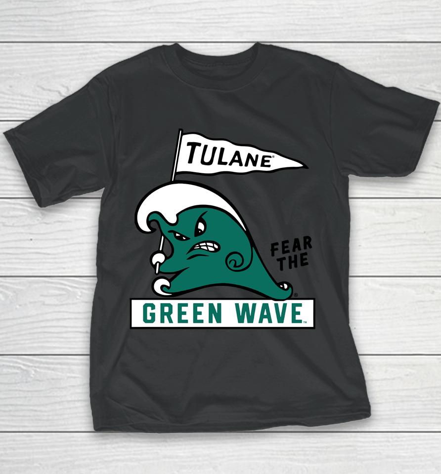 Homefieldapparel Retro Tulane Green Wave Youth T-Shirt