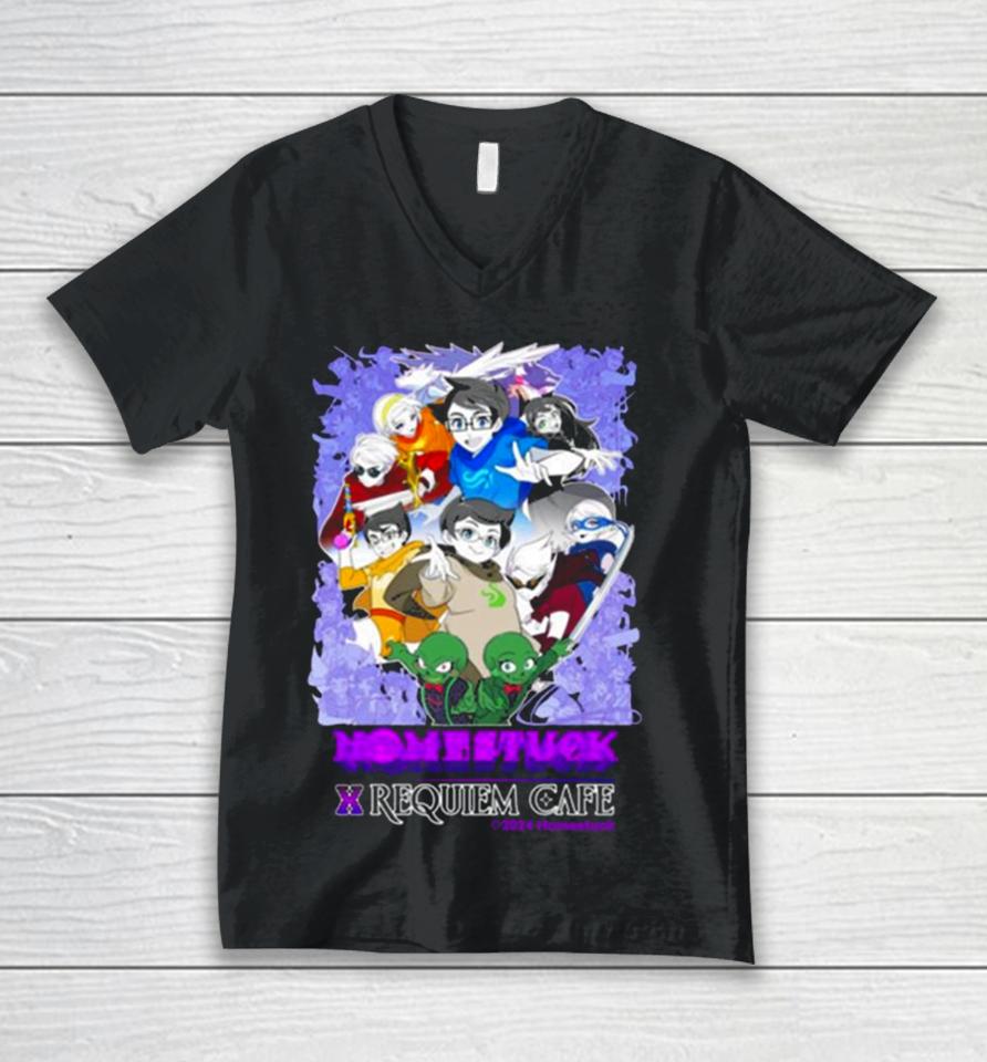 Homestuck Requiem Cafe 2024 Unisex V-Neck T-Shirt