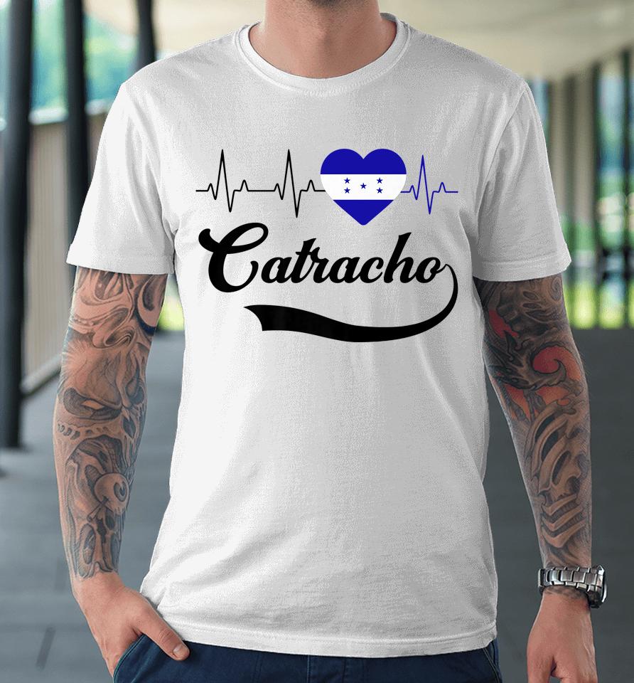 Honduras Flag Boy Men Honduran Catracho Pride Heart Love Premium T-Shirt