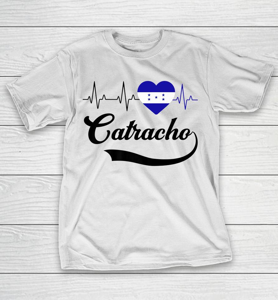 Honduras Flag Boy Men Honduran Catracho Pride Heart Love T-Shirt