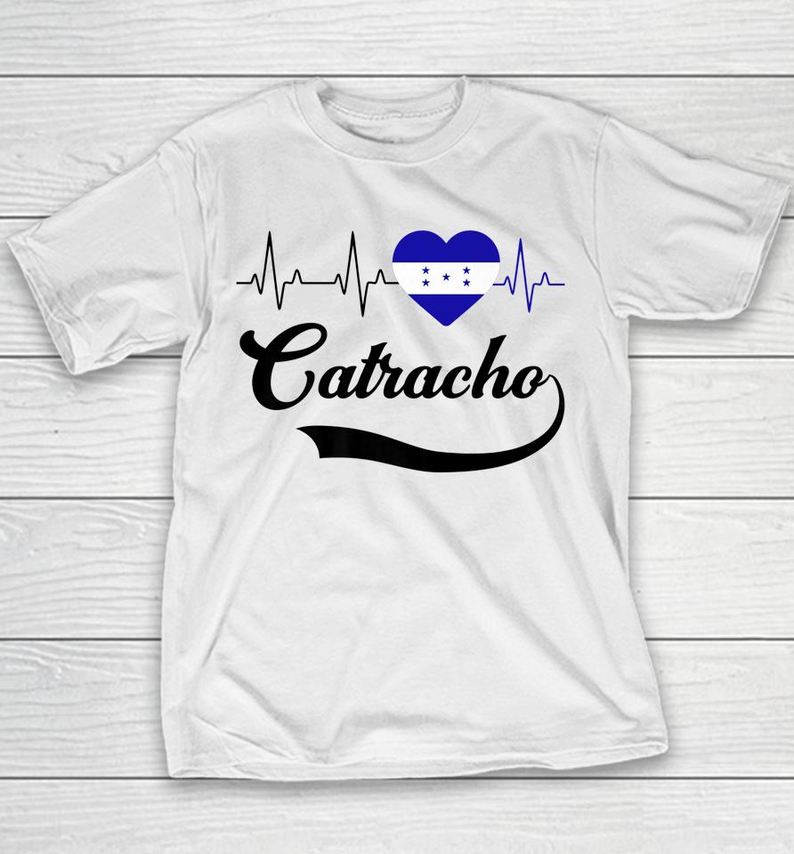 Honduras Flag Boy Men Honduran Catracho Pride Heart Love Youth T-Shirt