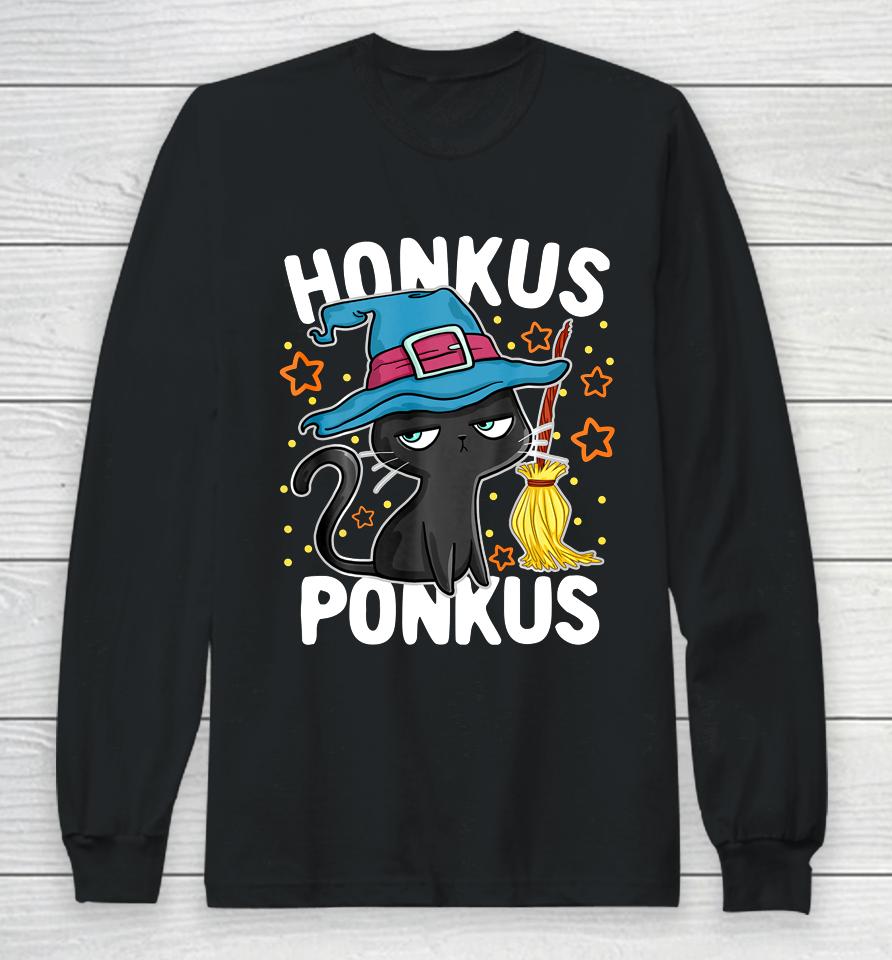 Honkus Ponkus Halloween Cute Hocus Witches Pocus Long Sleeve T-Shirt