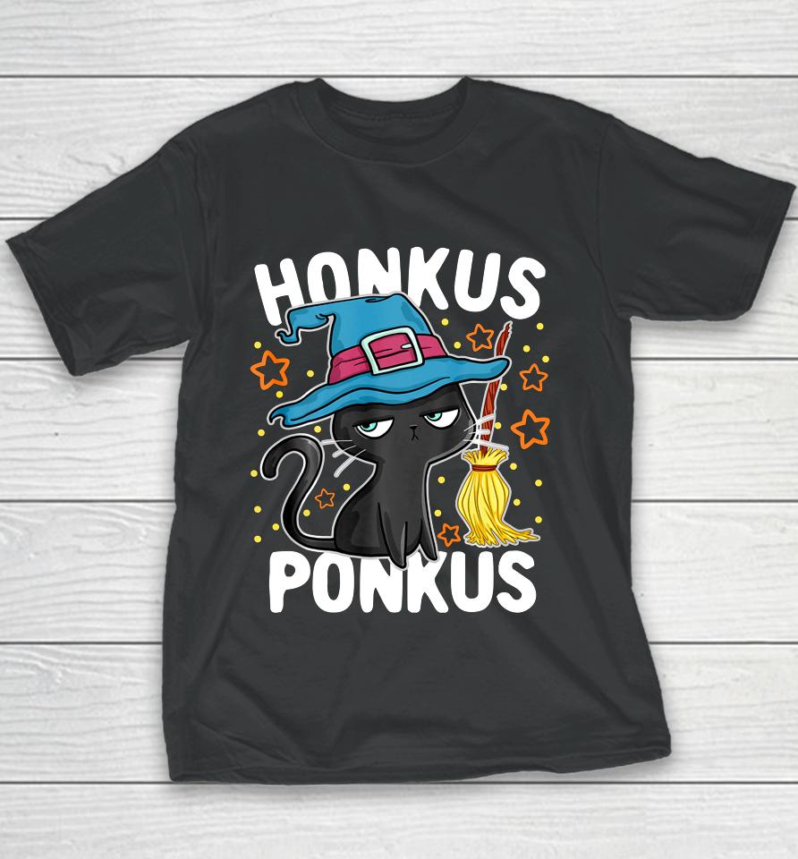 Honkus Ponkus Halloween Cute Hocus Witches Pocus Youth T-Shirt