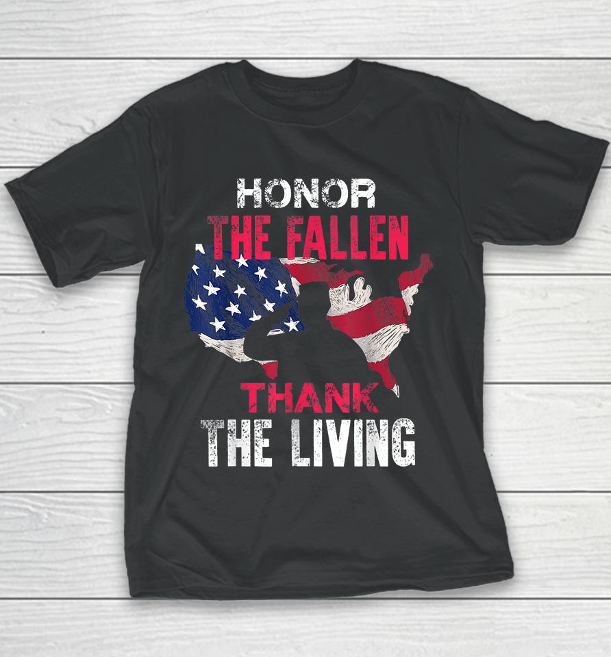 Honor The Fallen Thank The Living Youth T-Shirt