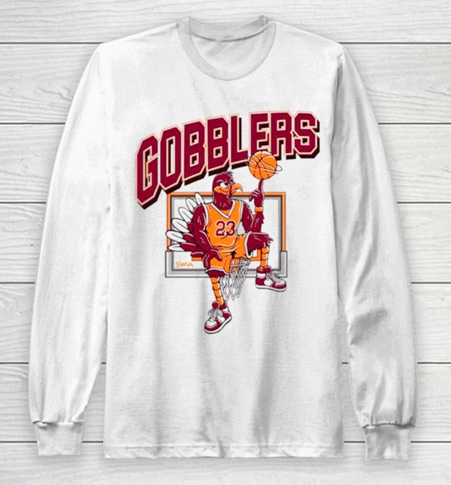 Hoopin’ Gobblers Basketball Long Sleeve T-Shirt
