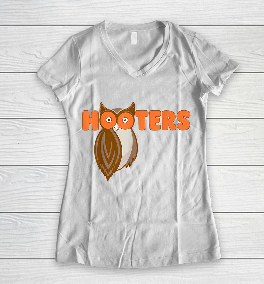 Hooters Girl Halloween Women V-Neck T-Shirt