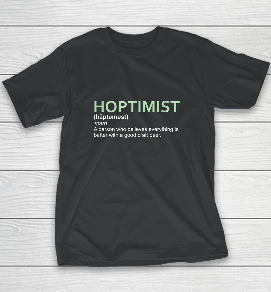 Hoptimist Definition Craft Beer Youth T-Shirt