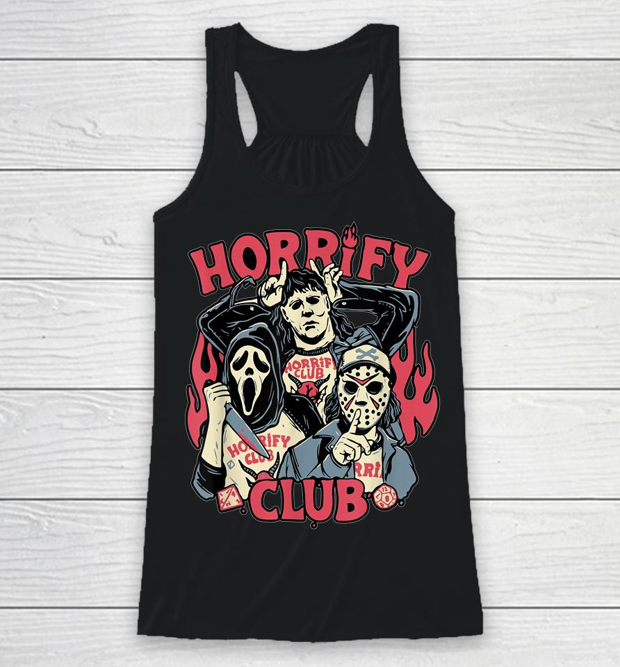 Horrify Club Hell Club Funny Halloween Costume Racerback Tank