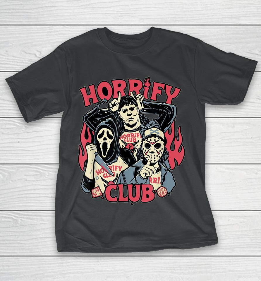 Horrify Club Hell Club Funny Halloween Costume T-Shirt