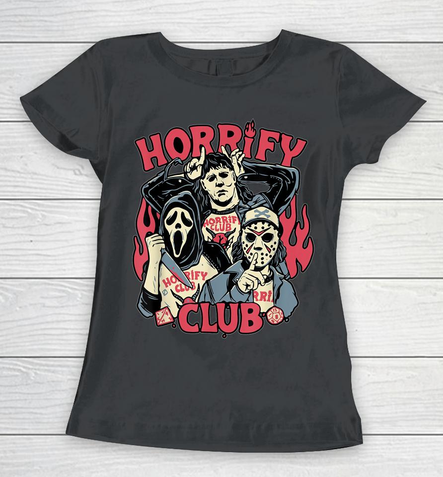 Horrify Club Hell Club Funny Halloween Costume Women T-Shirt