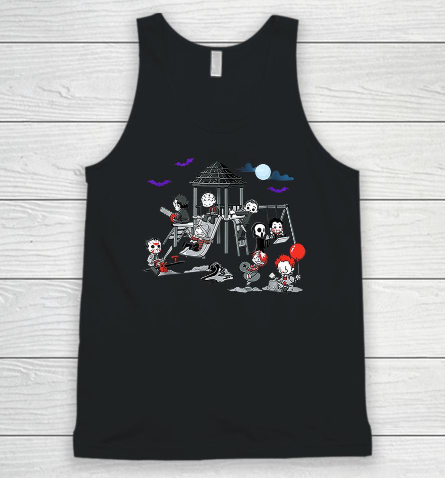 Horror Clubhouse In Park Halloween Unisex Tank Top