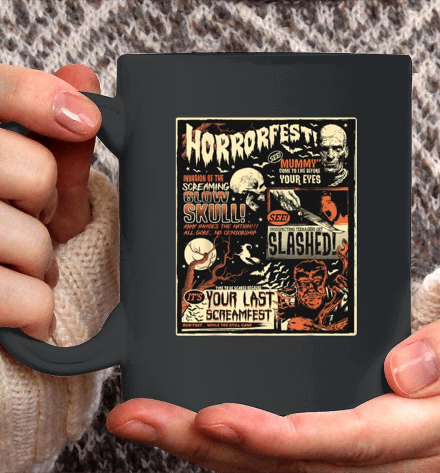 Horrorfest Movie Terror Old Time Halloween Coffee Mug