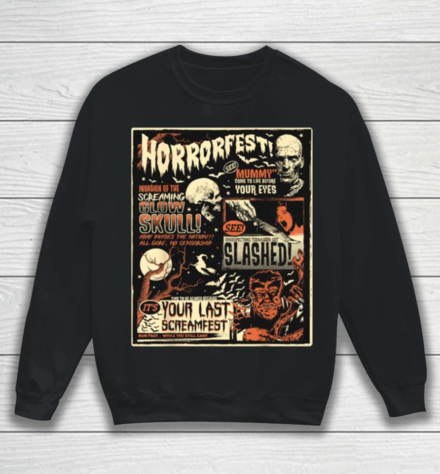 Horrorfest Movie Terror Old Time Halloween Sweatshirt