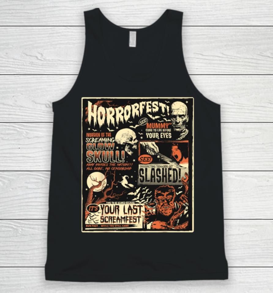Horrorfest Movie Terror Old Time Halloween Unisex Tank Top