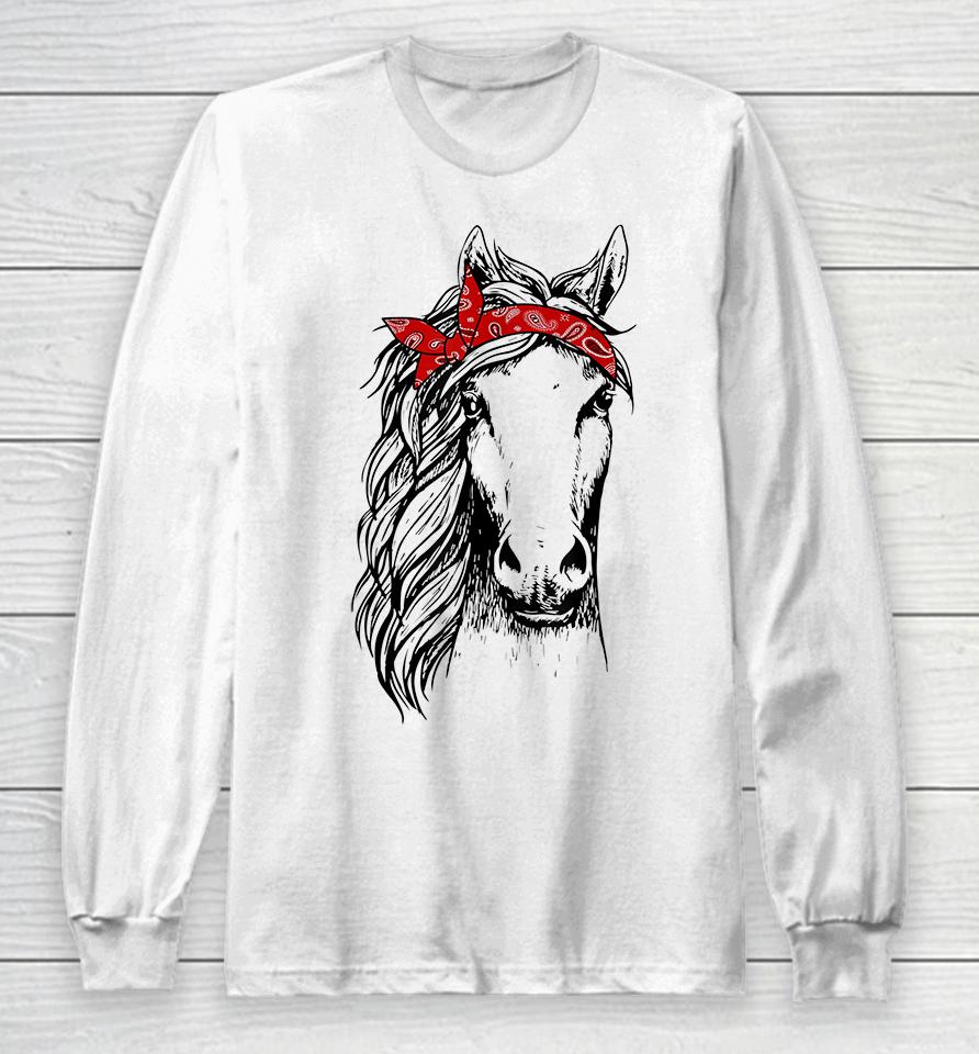 Horse Bandana Long Sleeve T-Shirt