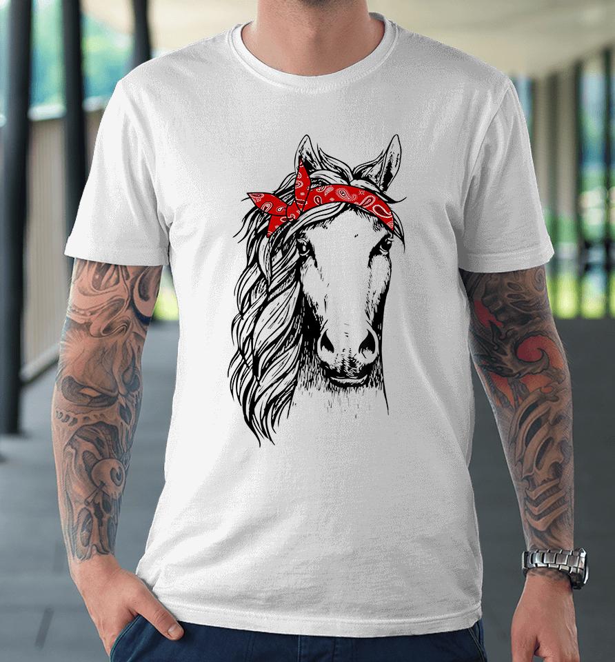 Horse Bandana Premium T-Shirt