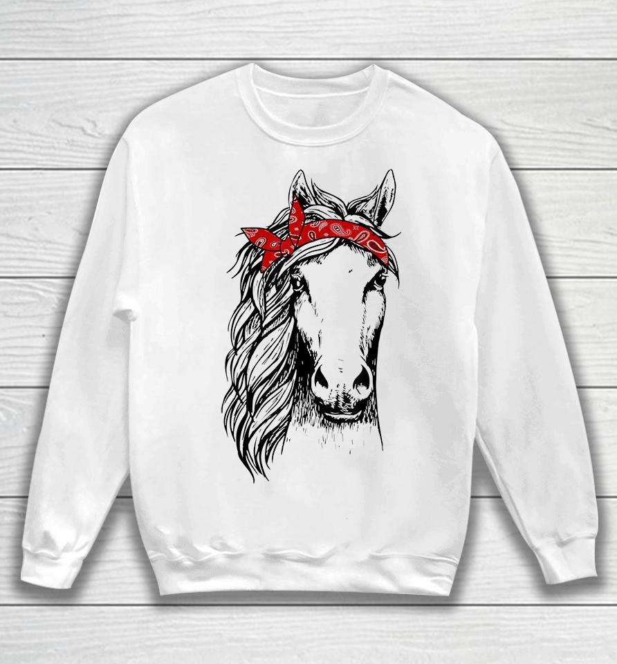 Horse Bandana Sweatshirt