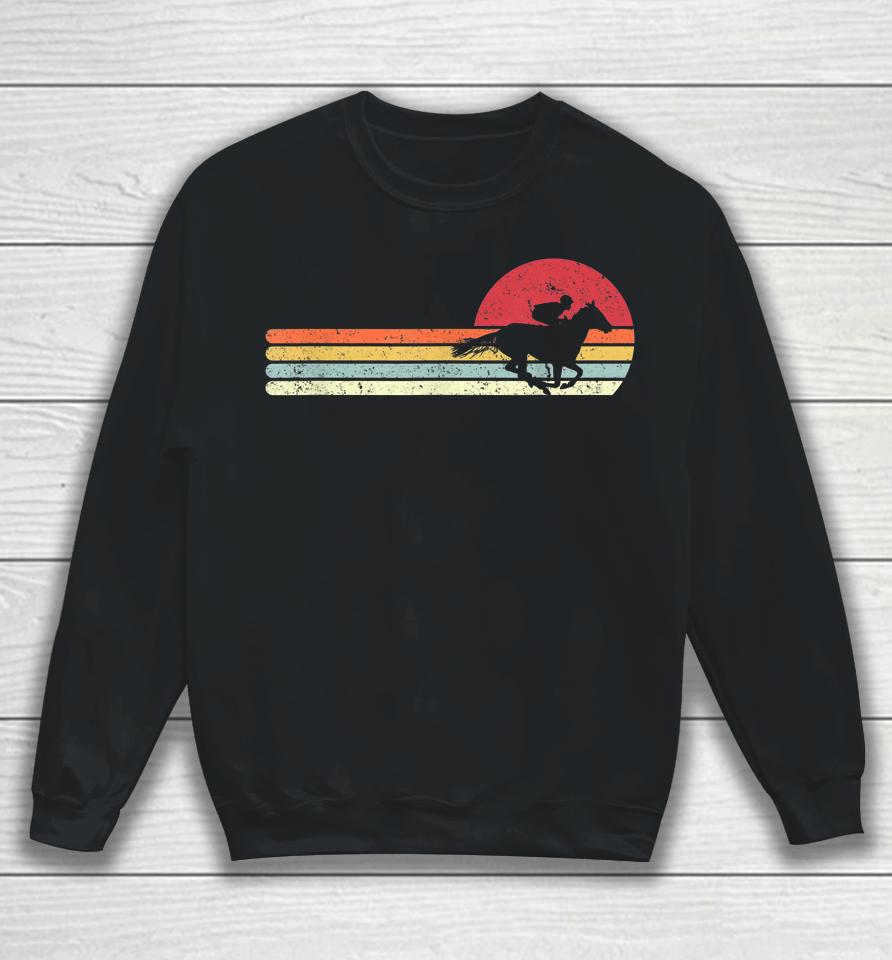Horse Racing Retro Sweatshirt