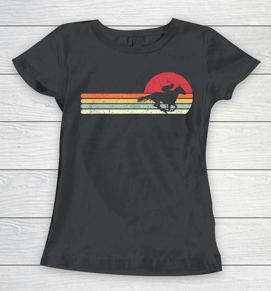 Horse Racing Retro Women T-Shirt