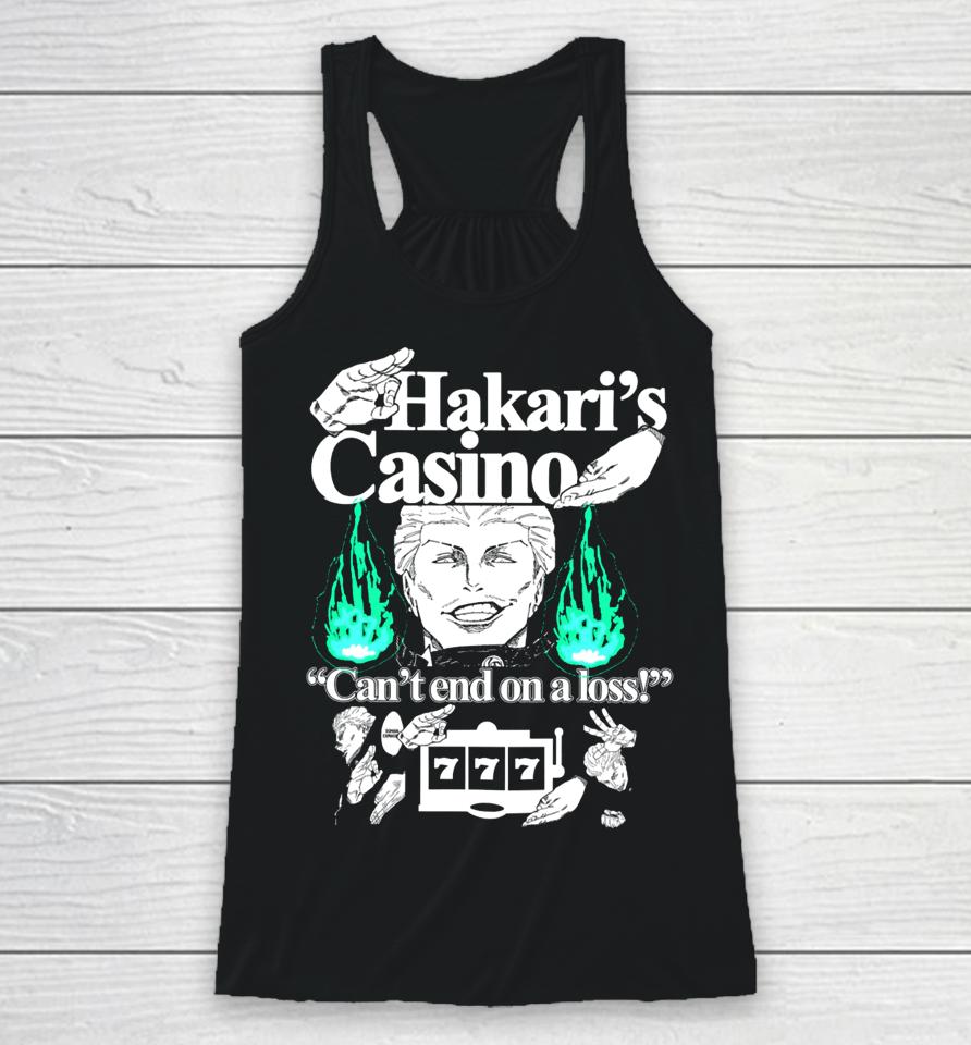 Hoshipieces Hakari's Casino Can't End On A Loss Racerback Tank