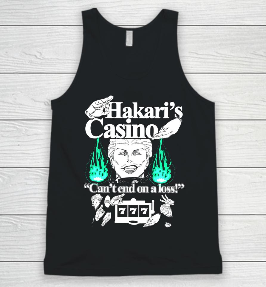 Hoshipieces Hakari's Casino Can't End On A Loss Unisex Tank Top