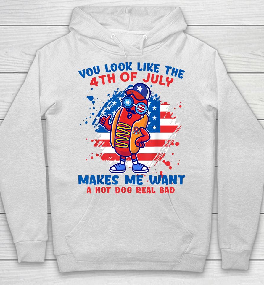 Hot Dog Glasses Makes Me Want You Look Like 4Th-7 Day Hoodie