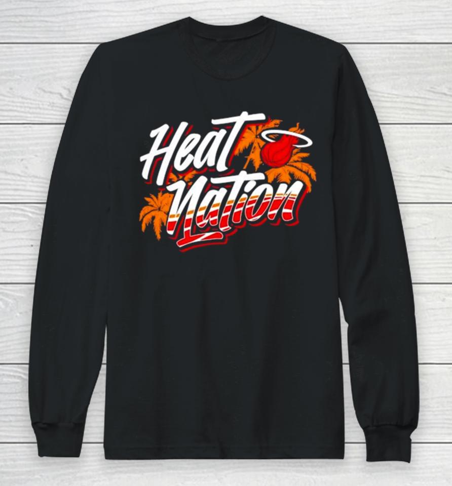 Hot Summer Miami Heat Nation Basketball Long Sleeve T-Shirt