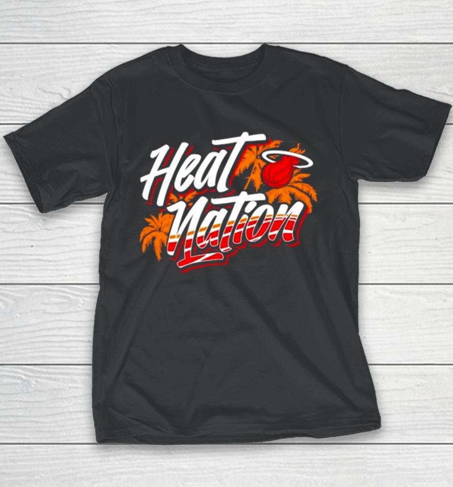 Hot Summer Miami Heat Nation Basketball Youth T-Shirt