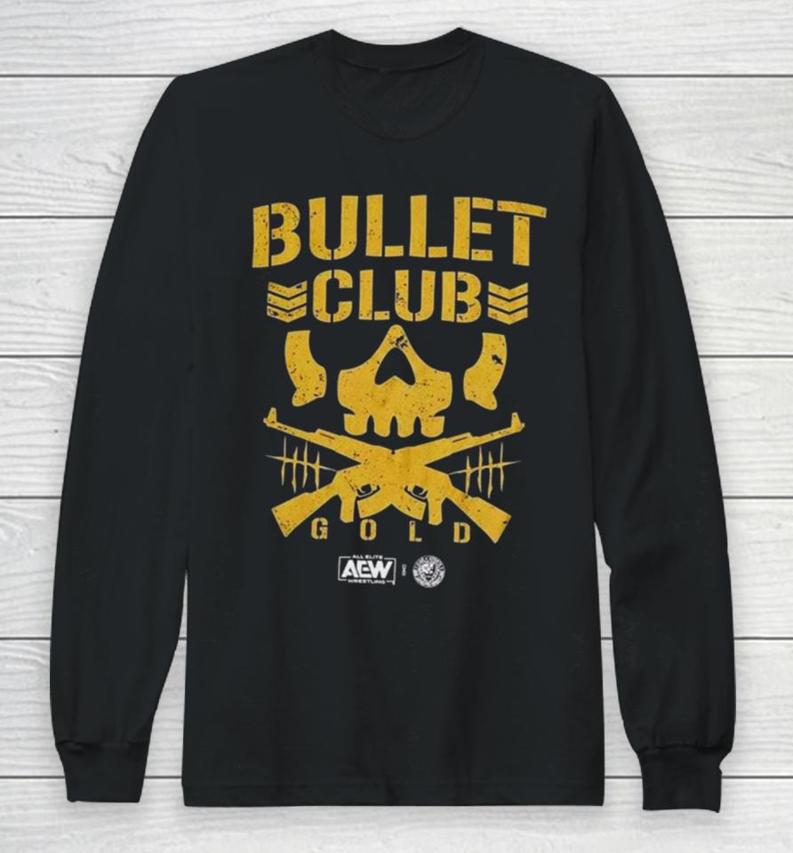 Hot Topic All Elite Wrestling Bullet Club Gold Aew Long Sleeve T-Shirt