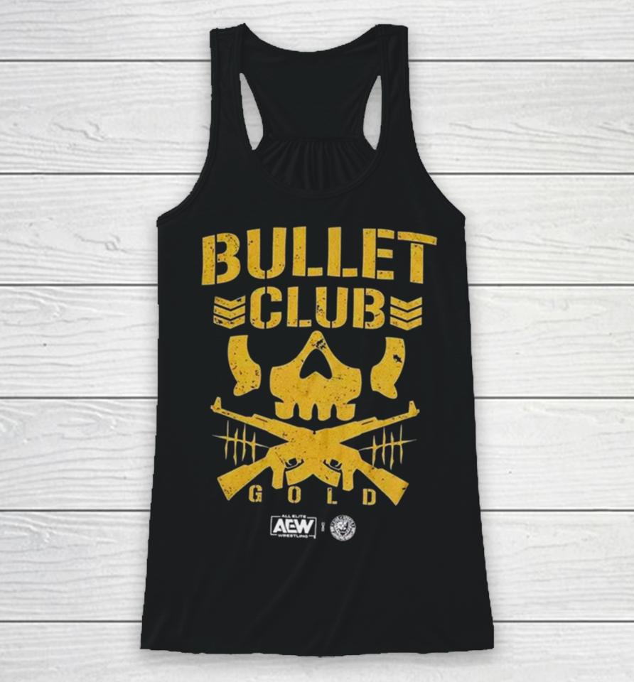 Hot Topic All Elite Wrestling Bullet Club Gold Aew Racerback Tank