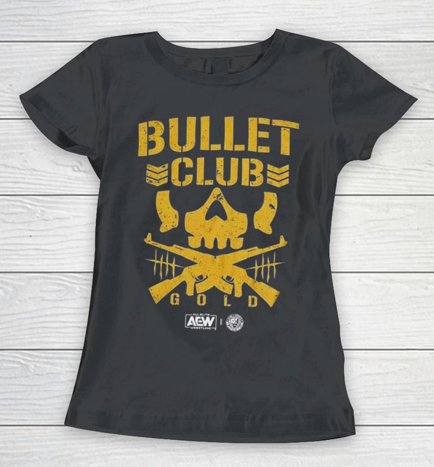 Hot Topic All Elite Wrestling Bullet Club Gold Aew Women T-Shirt
