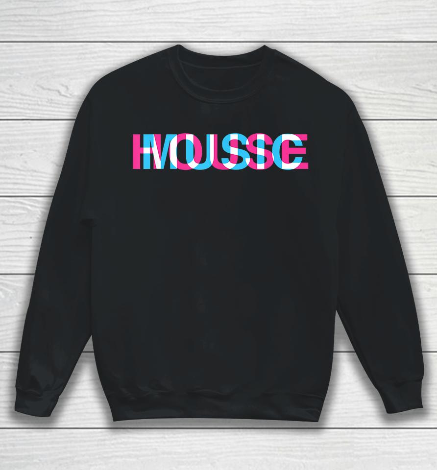 House Music Glitch Optical Illusion Sweatshirt