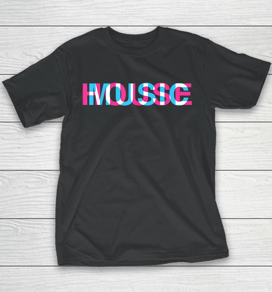 House Music Glitch Optical Illusion Youth T-Shirt