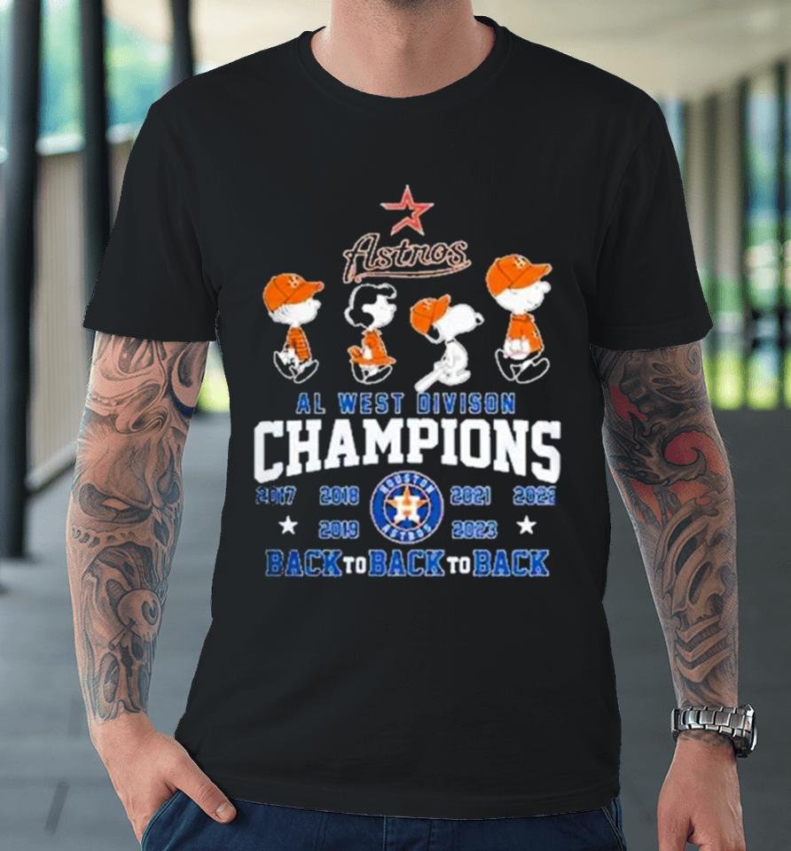 Houston Astros Al West Divison Champions Premium T-Shirt