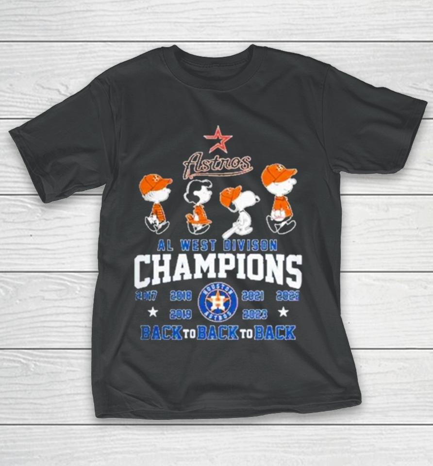 Houston Astros Al West Divison Champions T-Shirt