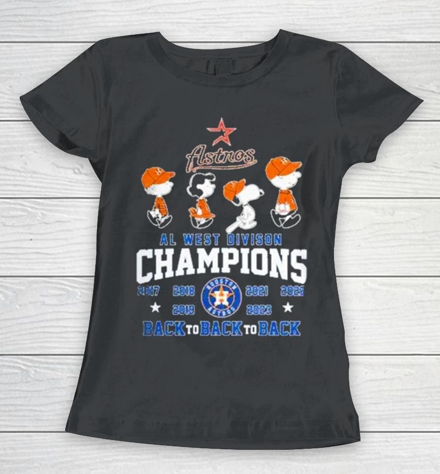 Houston Astros Al West Divison Champions Women T-Shirt